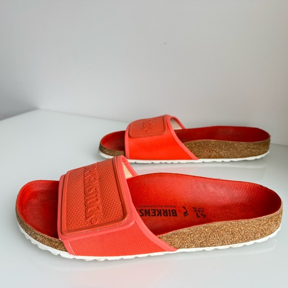 Birkenstock bright Coral Velcro Sandal sz41 - Picture 8 of 16